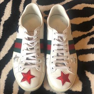 Gucci Ace-Star Accented Sneakers